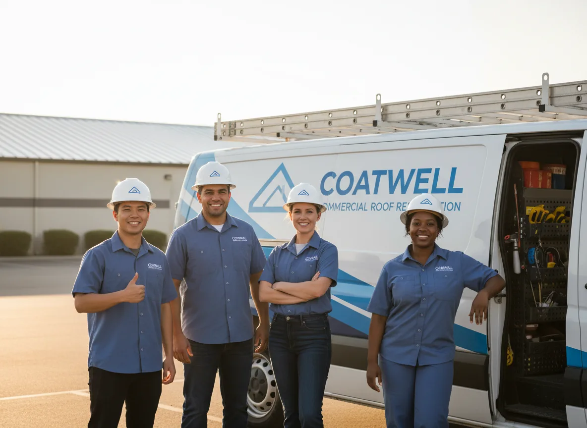Commercial roof coating company in Lincolnville, KS